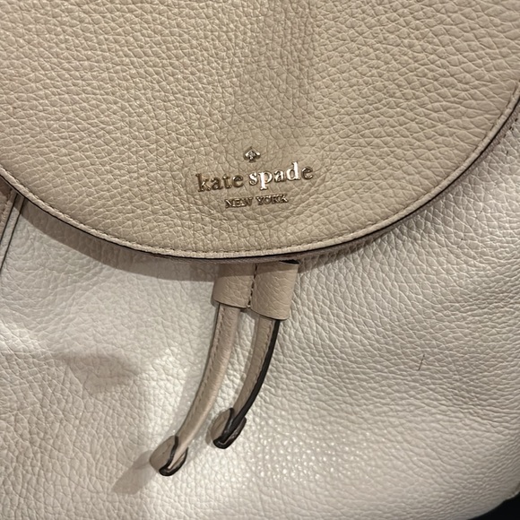 Kate Spade pedal leather adjustable, backpack in beige and tan - Picture 2 of 9